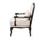 Baxton Studio Dion Traditional French Cream Fabric and Wenge Brown Finished Wood Accent Chair 233-13261-ZORO - alternate 7